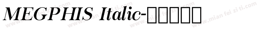 MEGPHIS Italic字体转换